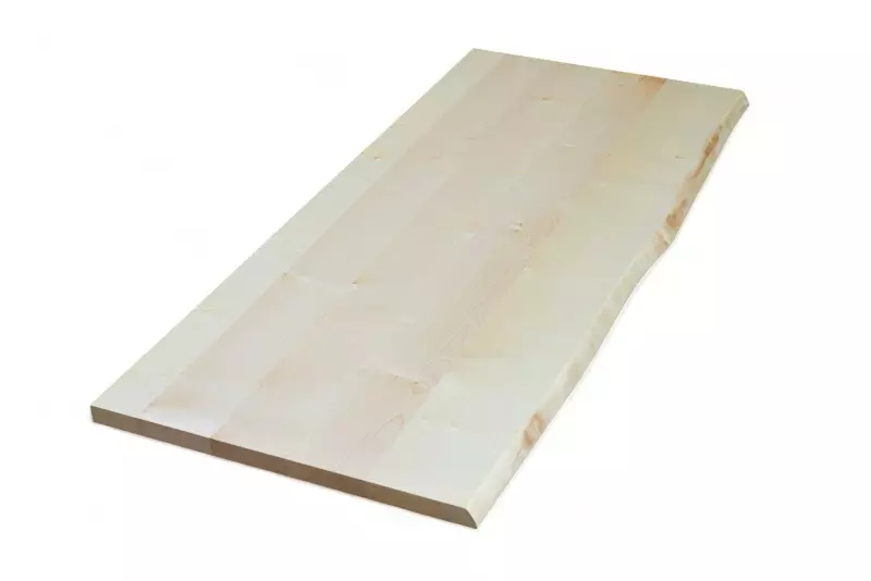 Maple board 22 mm rustic one-sided tree edge - continuous slats