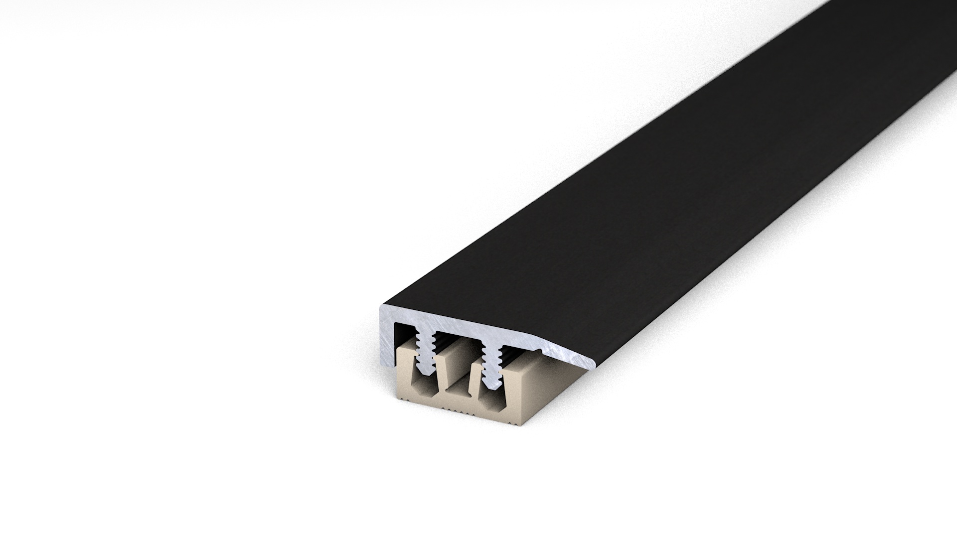 Prinz Profi-Design Abschlussprofil 21 mm - Nr. 333 - Schwarz - 200 cm