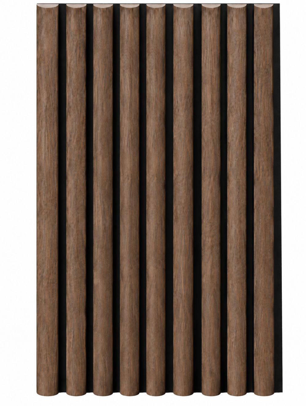 Campione WAVE - rovere scuro - feltro acustico nero