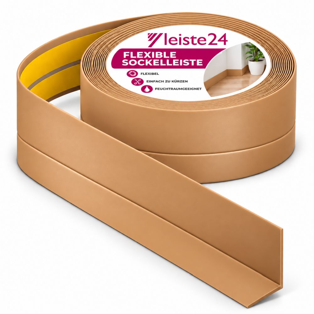 Weichsockelleiste 32 x 23mm - Honey