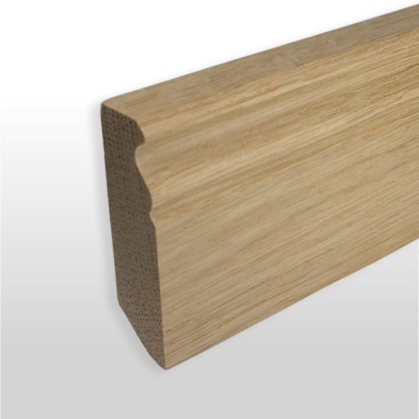 Sockelleiste Berliner Profil 60mm - Eiche roh