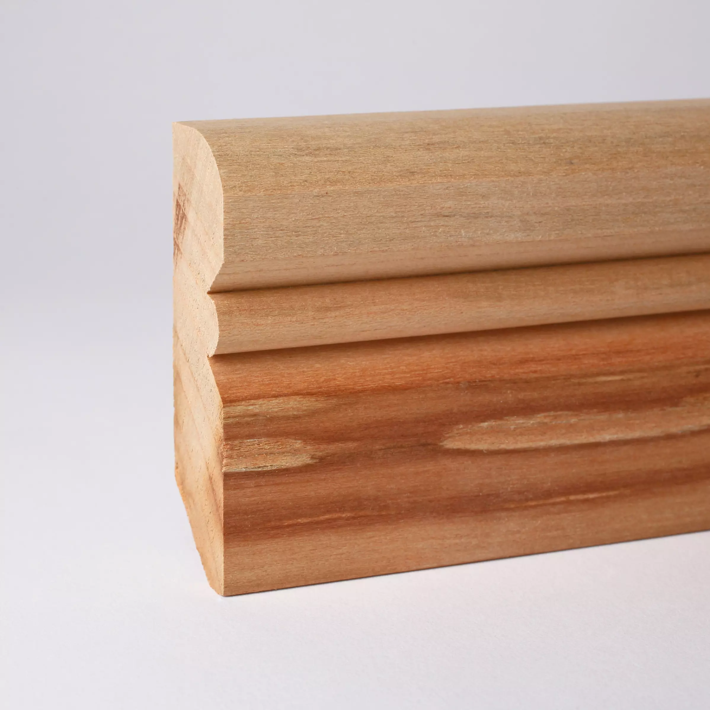 Solid wood skirting board Alt Reno profile 120mm - cherry raw