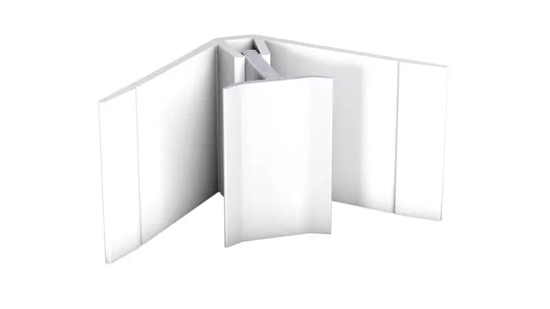 MuraTec aluminum internal angle, silver - for covering thicknesses 6.0 - 9.0 mm