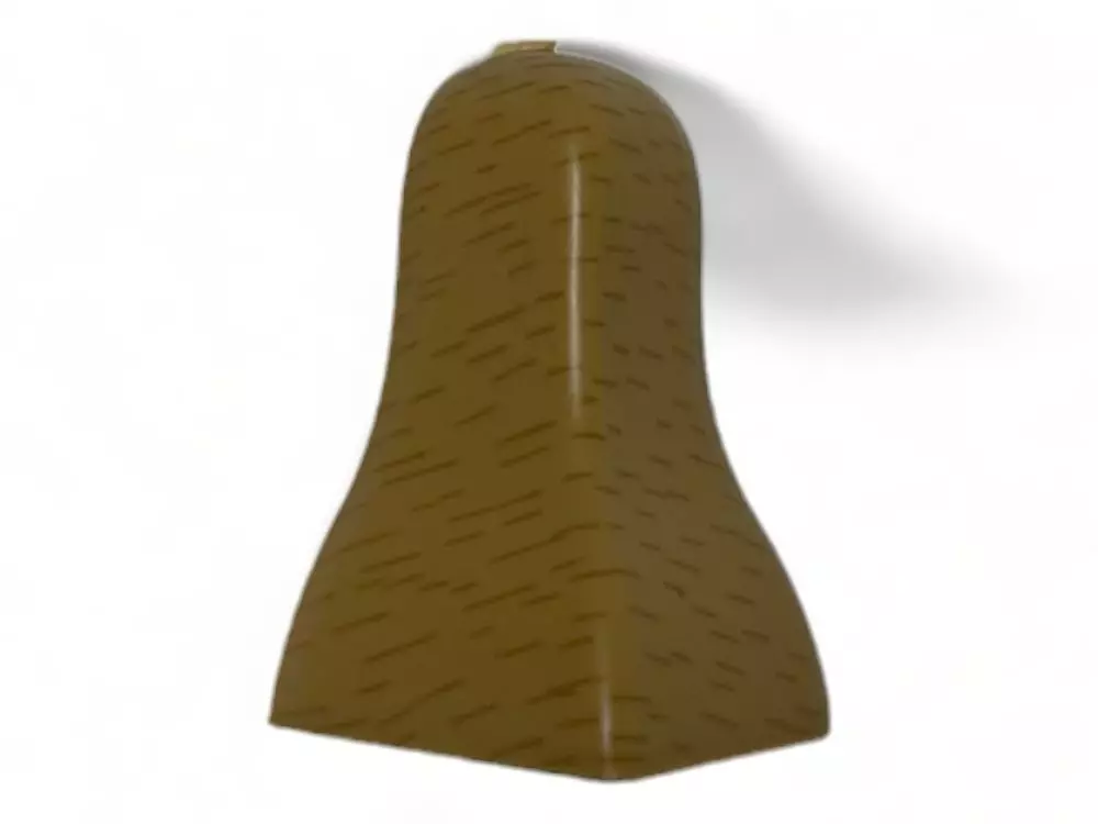 Außenecke für Kunststoff Sockelleiste 21 x 48 x 2.500 Buche