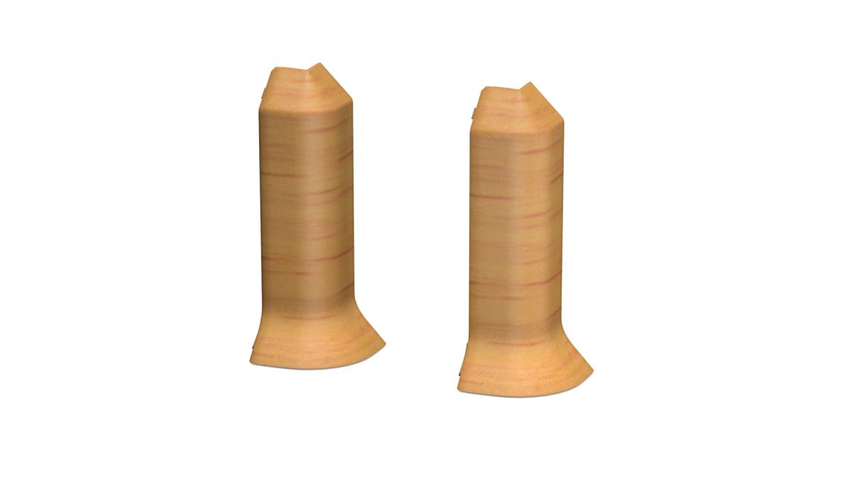 Prinz angoli esterni - Plastica. per hartschaum-battiscopa 60 mm. - N. 811 - Faggio