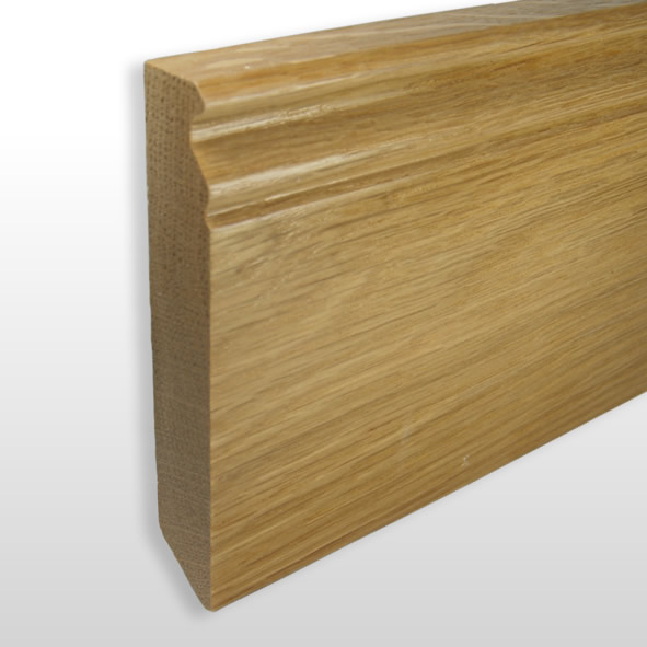 Sockelleiste Berliner Profil 100mm - Eiche gelackt