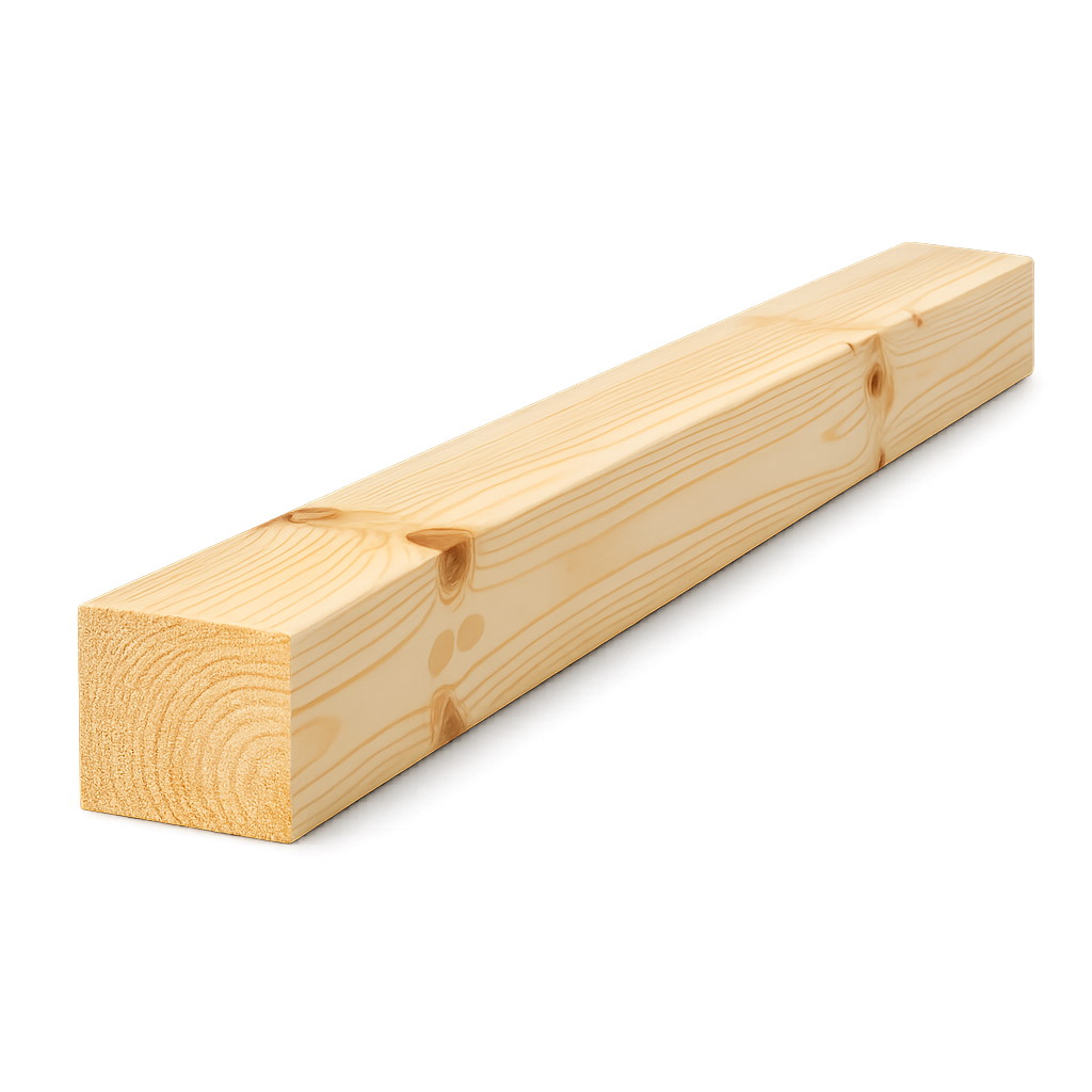 Madera de construcción de pino cepillada 60 × 45 mm – 2,85 m