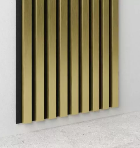 Akustikpaneel 400 x 400 mm Gold - Akustikfilz  Schwarz - Wandverkleidung