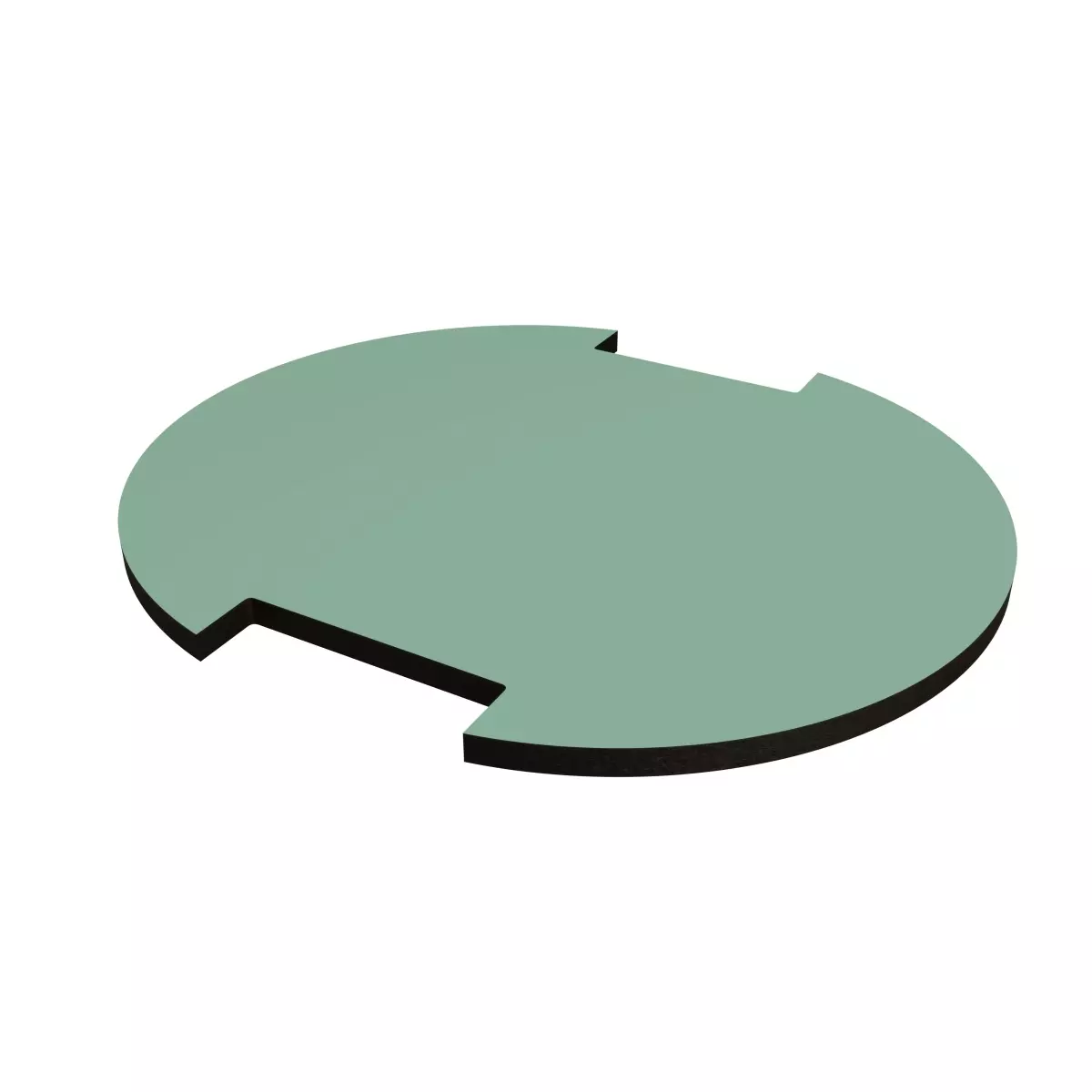 Oval shelf for design room divider - Mint