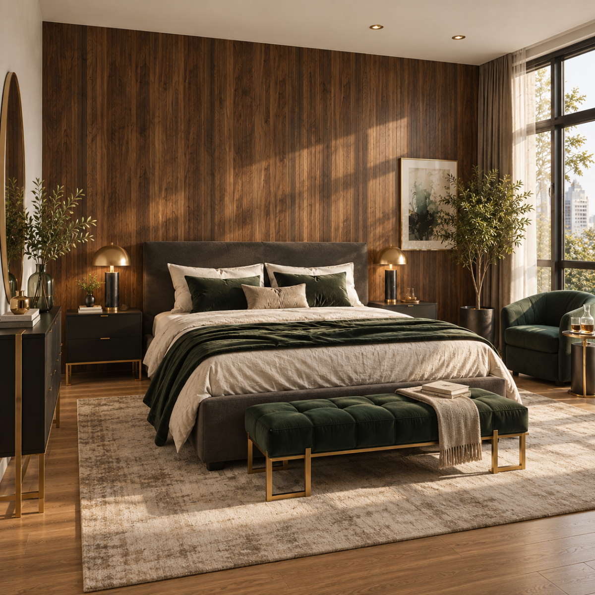 VERO Wandpaneel Mokka 17 x 260 cm | Moderne MDF Wandverkleidung