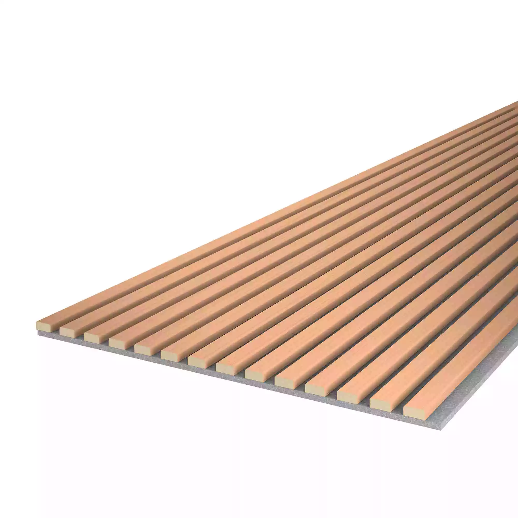 Acoustic panel 2400 x 600 mm copper- Acoustic felt Grey