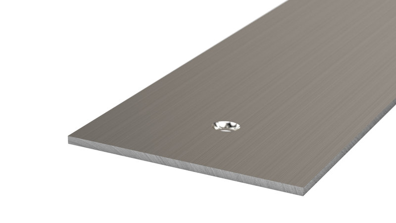 Prinz profilo piatto 60 x 2 mm - N. 109 - Acciaio inox spazzolato - 250 cm