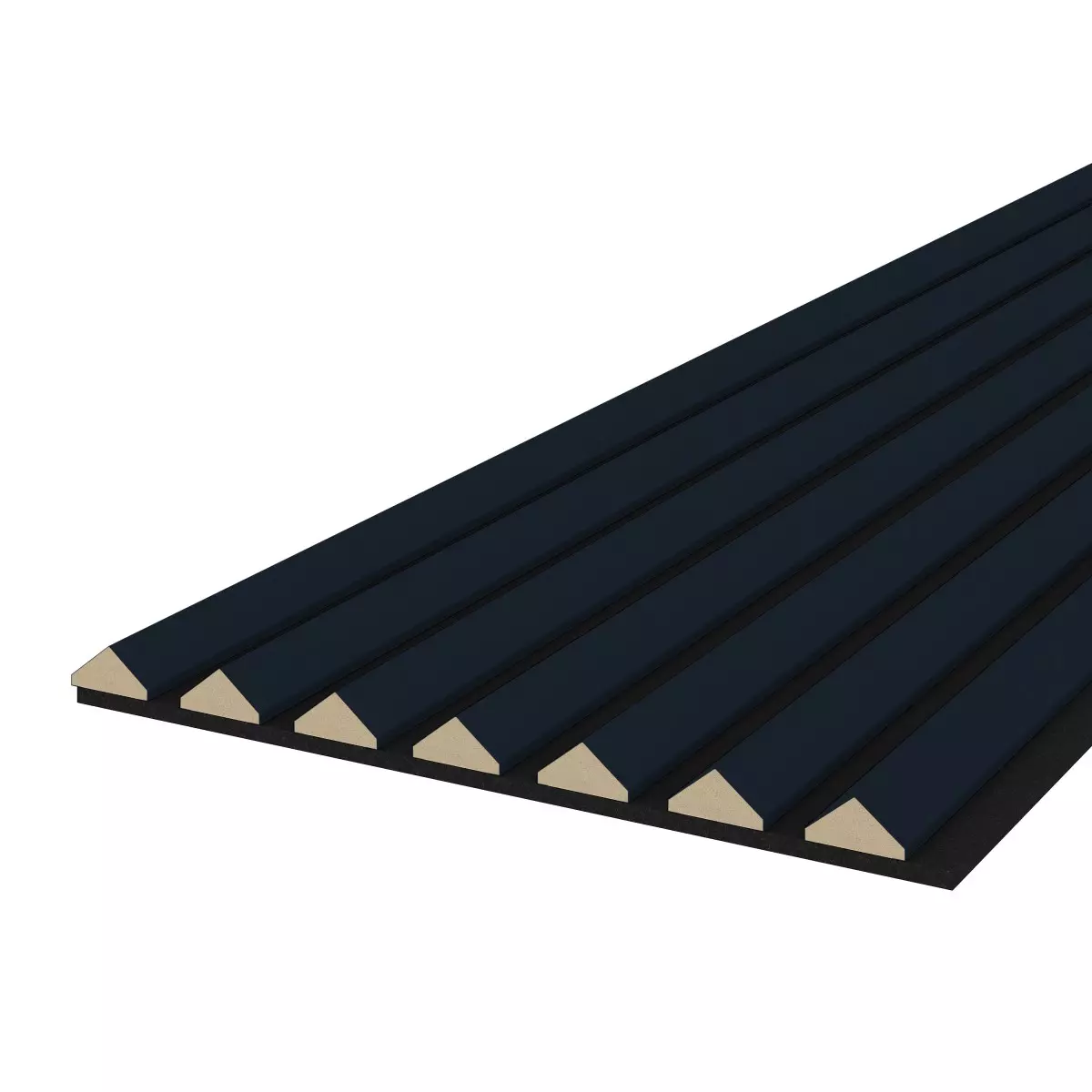 Acoustic panel K2 2600 x 400 mm - Acoustic felt Black - Indigo