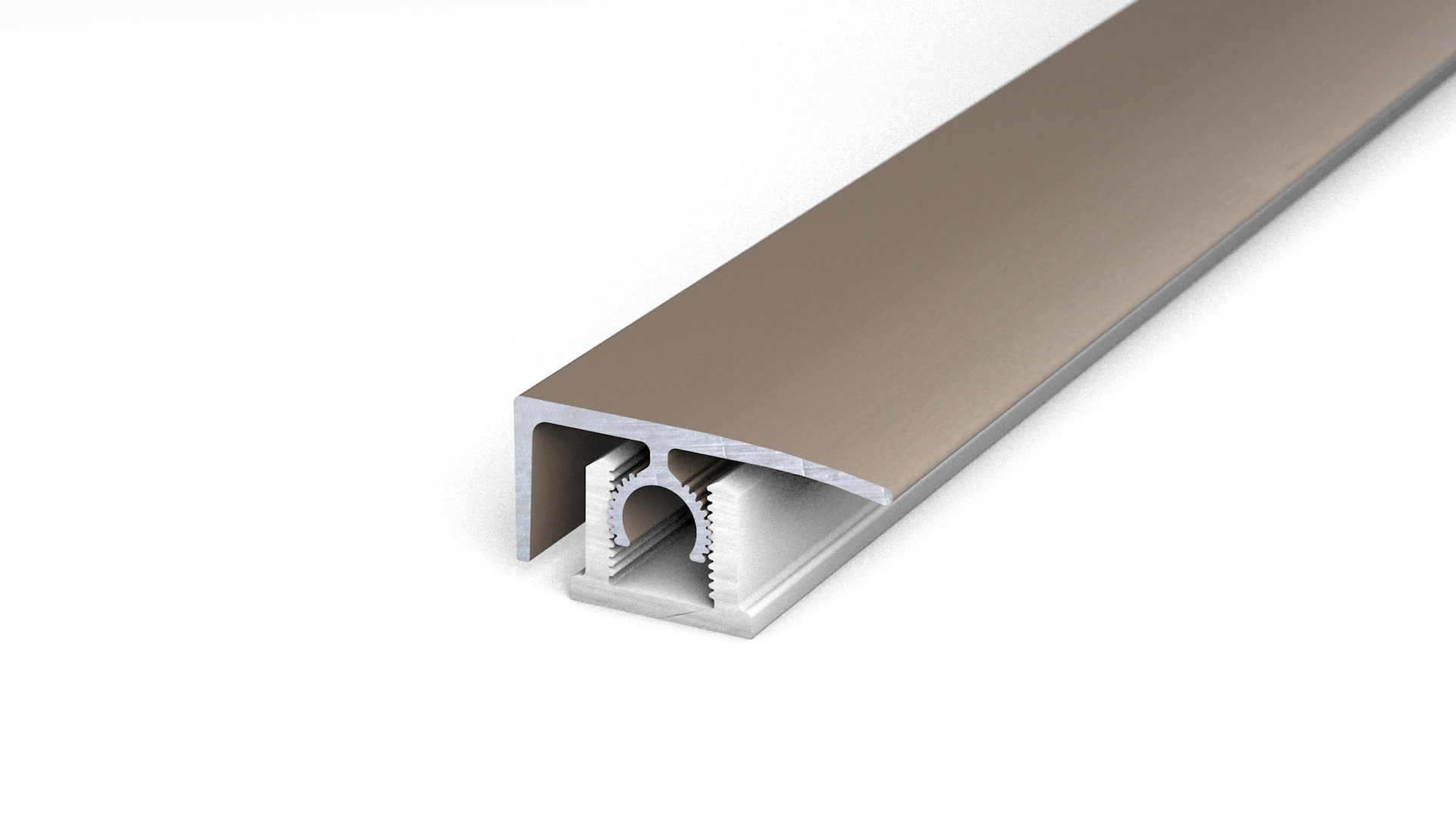 Prinz PROFI-TEC CORE profilo di finitura 26 mm - N. 337 - Acciaio inox opaco - 200 cm