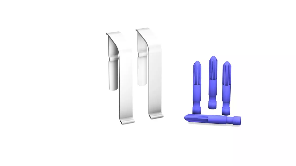 Verbinder für Metallsockelleisten 60 mm Silber