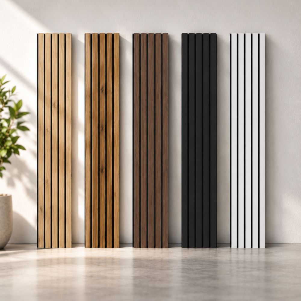 Pannello acustico LX 2600 x 400 mm - Feltro acustico nero - White