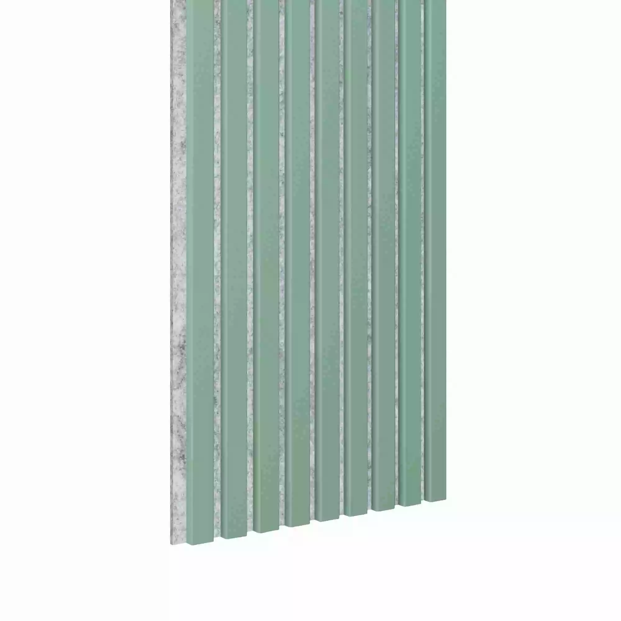 Akustikpaneel 3000 x 400 mm Mint  - Akustikfilz Grau - Wandverkleidung