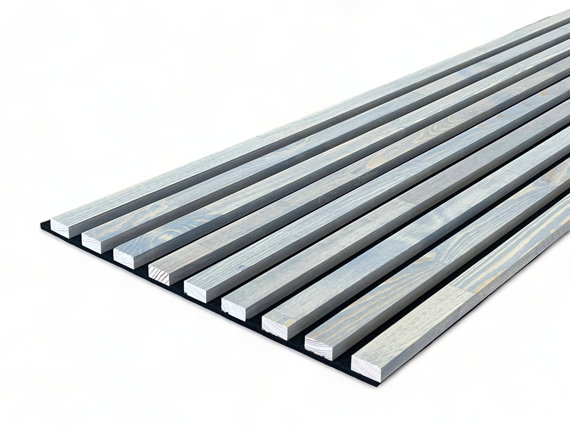 Muster für Massivholz Akustikpaneele Kiefer - Ash Grey