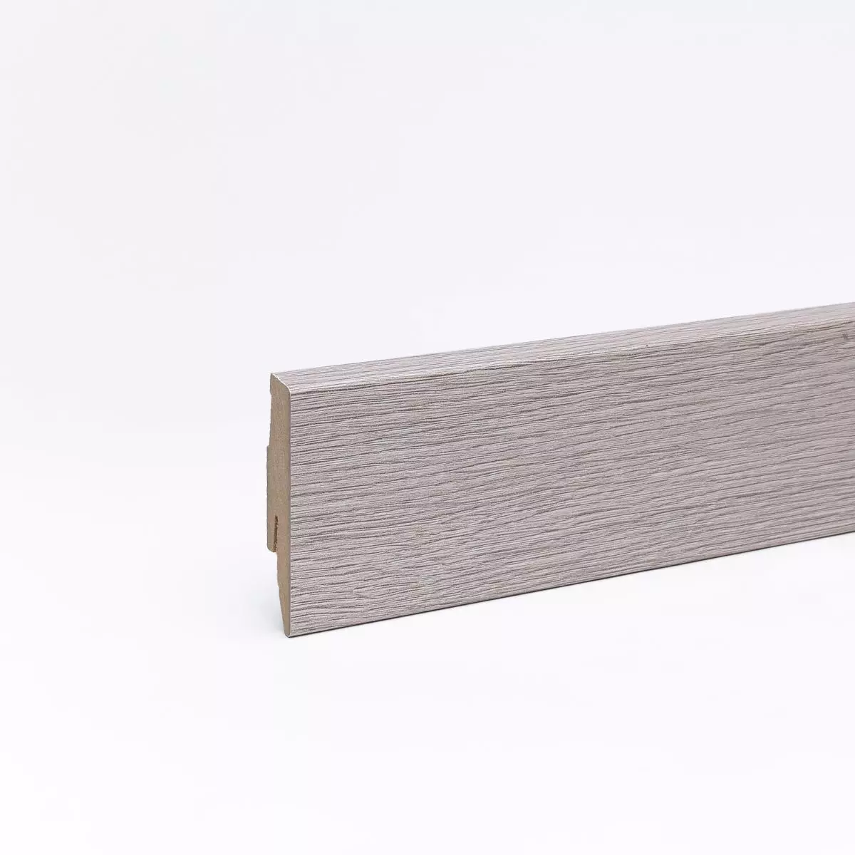 Sockelleiste mit Holzoptik 60mm Eiche weiß