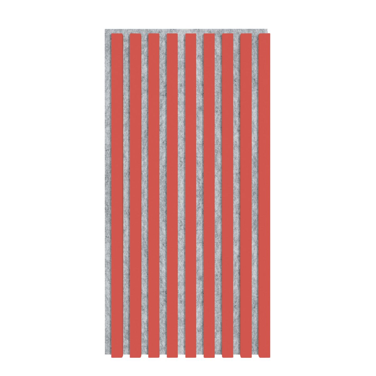 Acoustic Panel 800 x 400 mm Coral - Acoustic Felt Grey - Wall Cladding