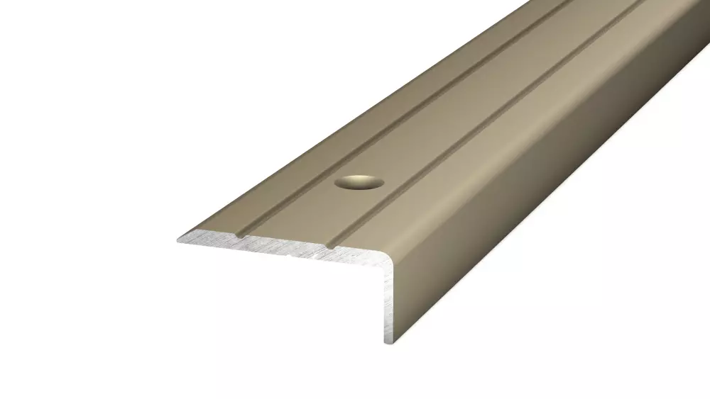 Angle profile 24,5 x 10 mm - 1,00 m to screw - high-grade steel matt