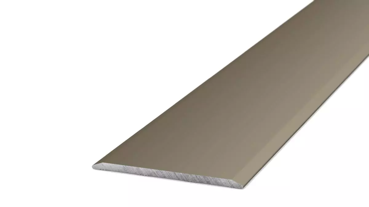 Transition profile 40 mm self-adhesive  stainless steel matt - 2.70 m
