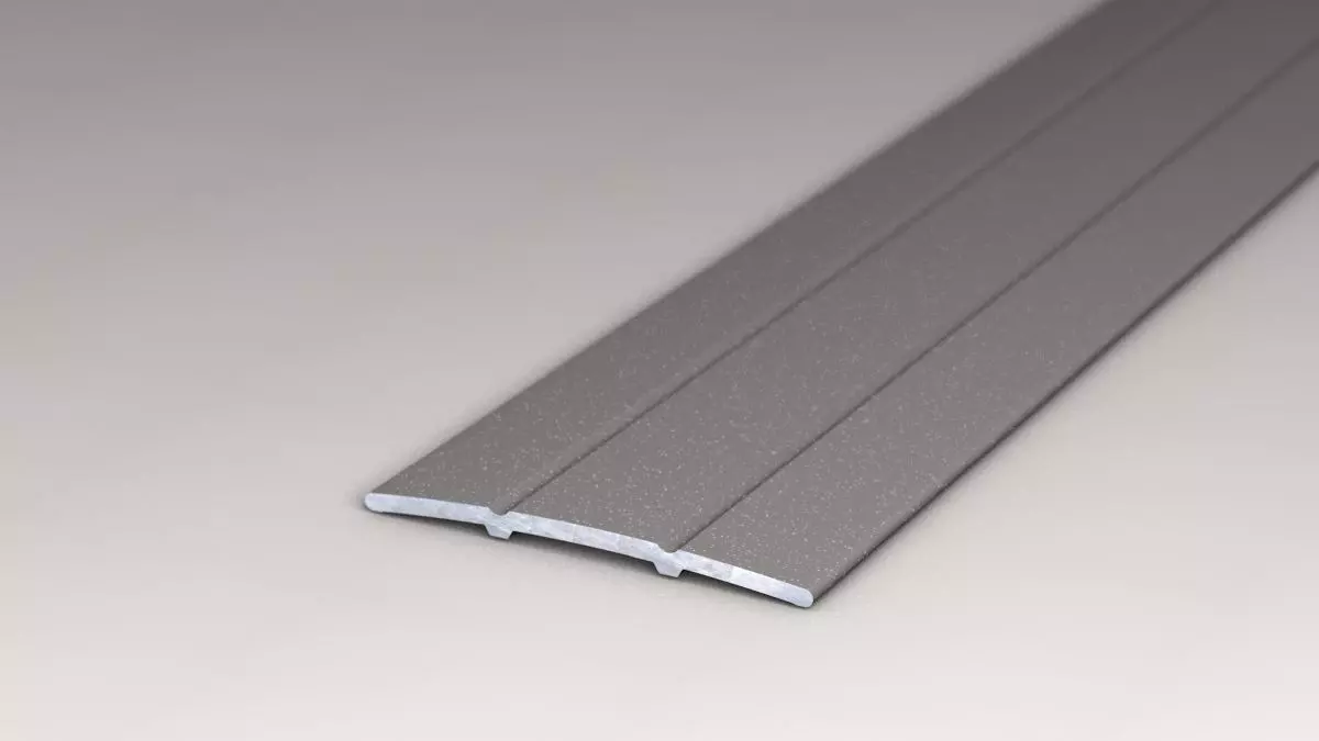 Transition profile 38 mm self-adhesive grey metallic - 1.00 m