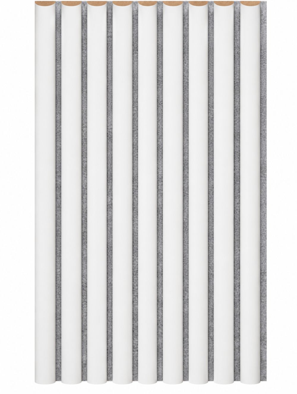 Campione WAVE - Bianco - Feltro acustico Grigio