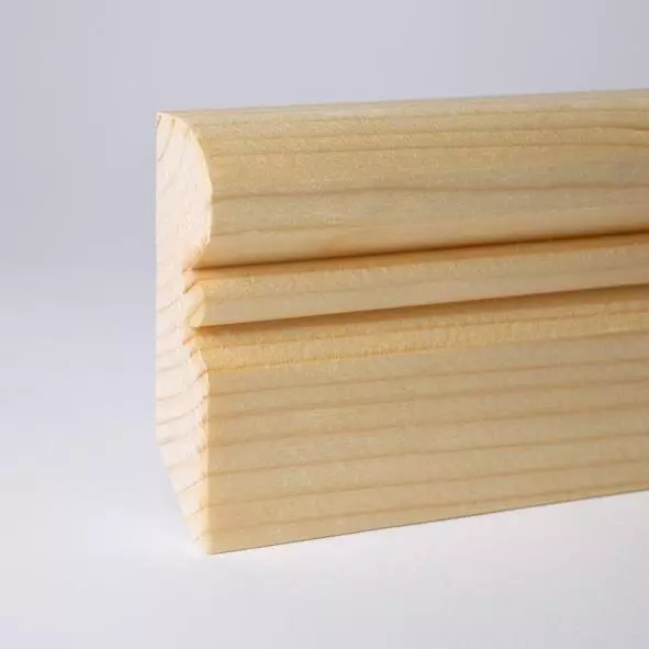 solid wood skirting 80mm with Altreno profile oiled pine