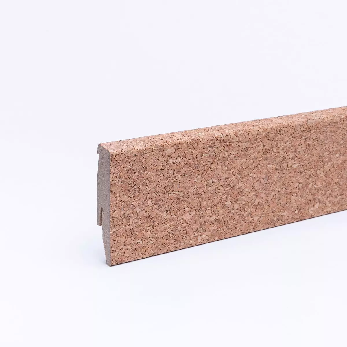 Cork skirting 60 mm untreated fine cork
