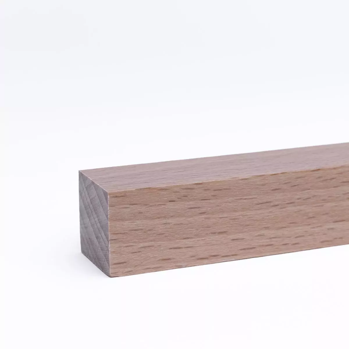 Solid wood skirting / facing strip 20 x 20 mm lacquered beech