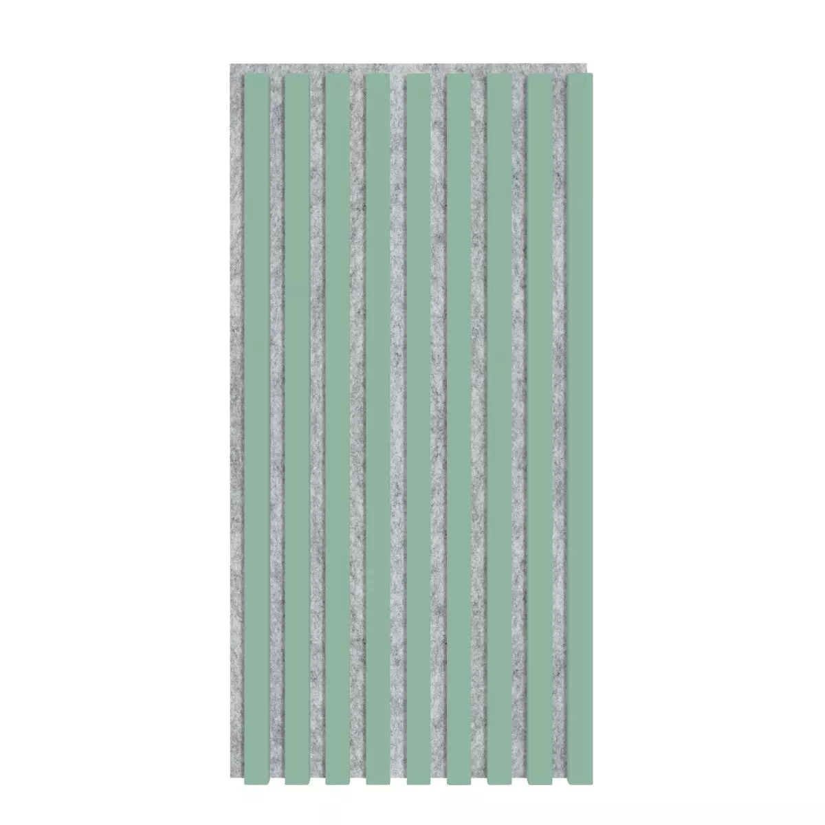 Akustikpaneel 800 x 400 mm Mint - Akustikfilz Grau - Wandverkleidung