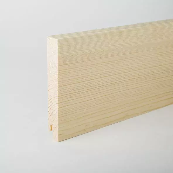 solid wood skirting 100mm quadrangular untreated pine