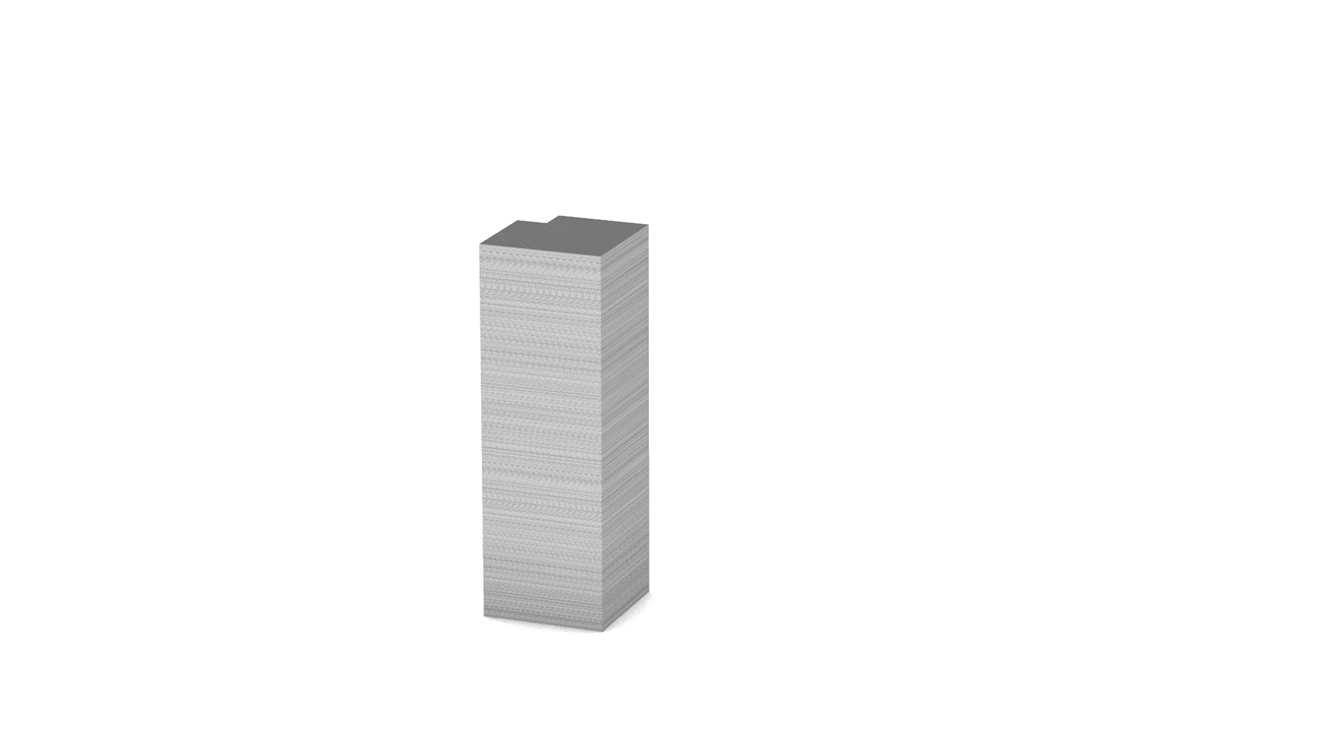outer corner for metal skirtings CULTUS 45 - high-grade steel brushed