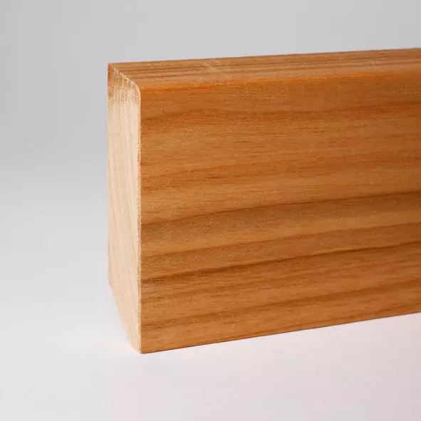 Solid wood skirting 40mm with beveled front edge - cherry oiled