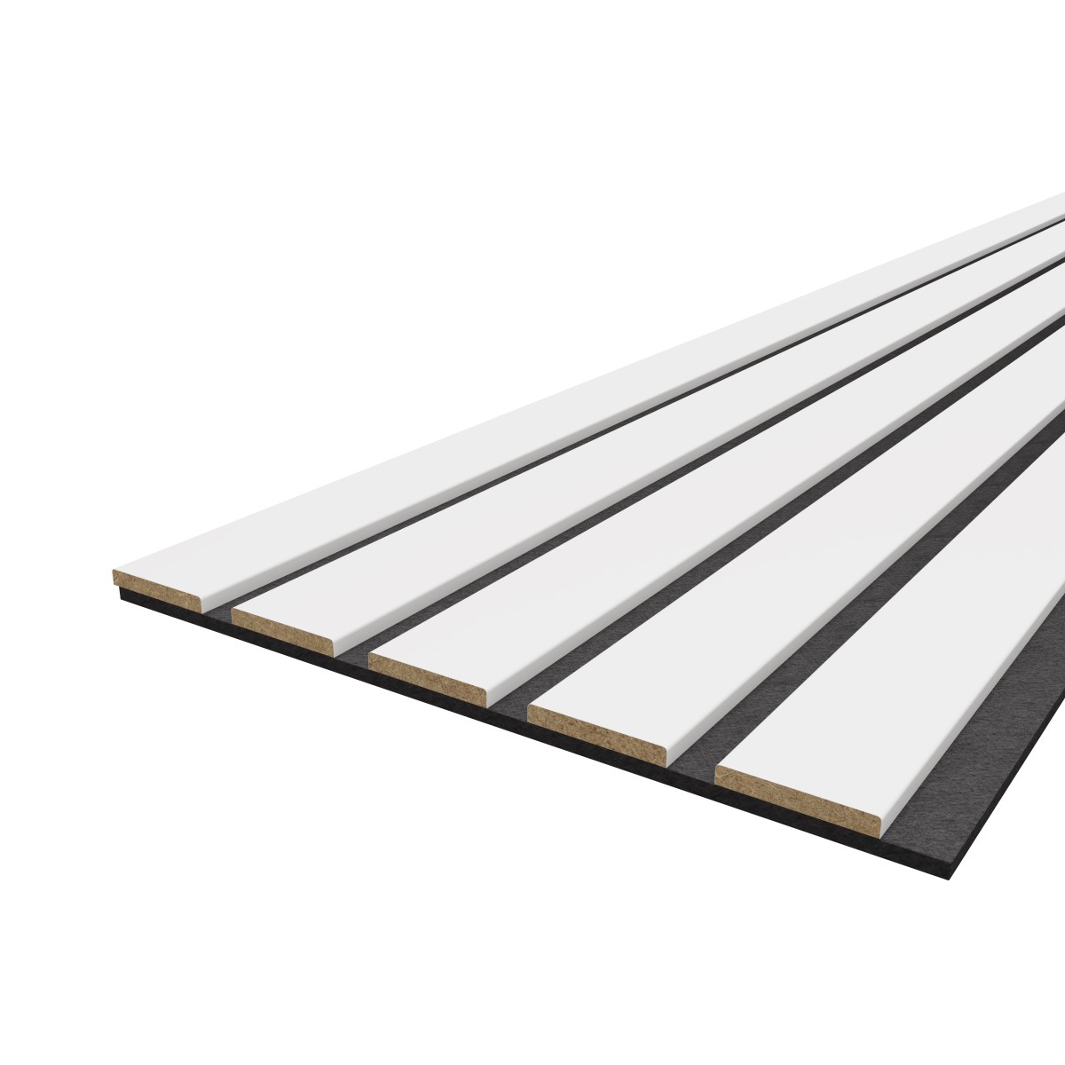 Akustikpaneel LX - Filzfarbe Schwarz 2600x400mm - verschiedene Farbe
