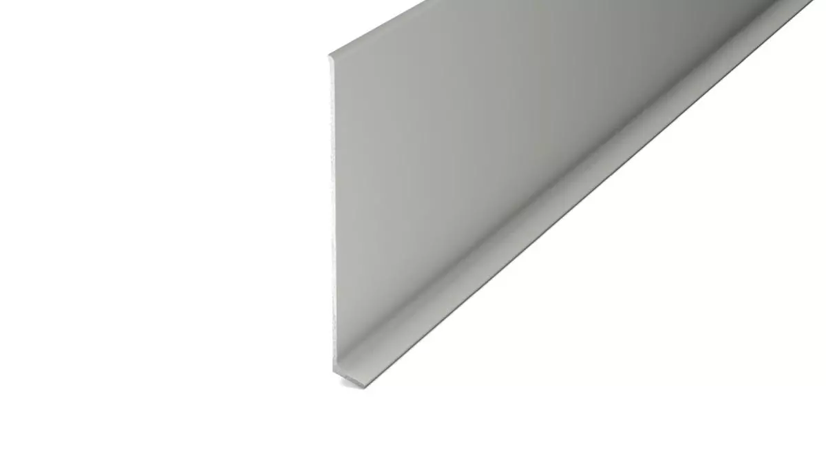 Aluminum skirting board for adhesive mounting 11 x 100 mm titan