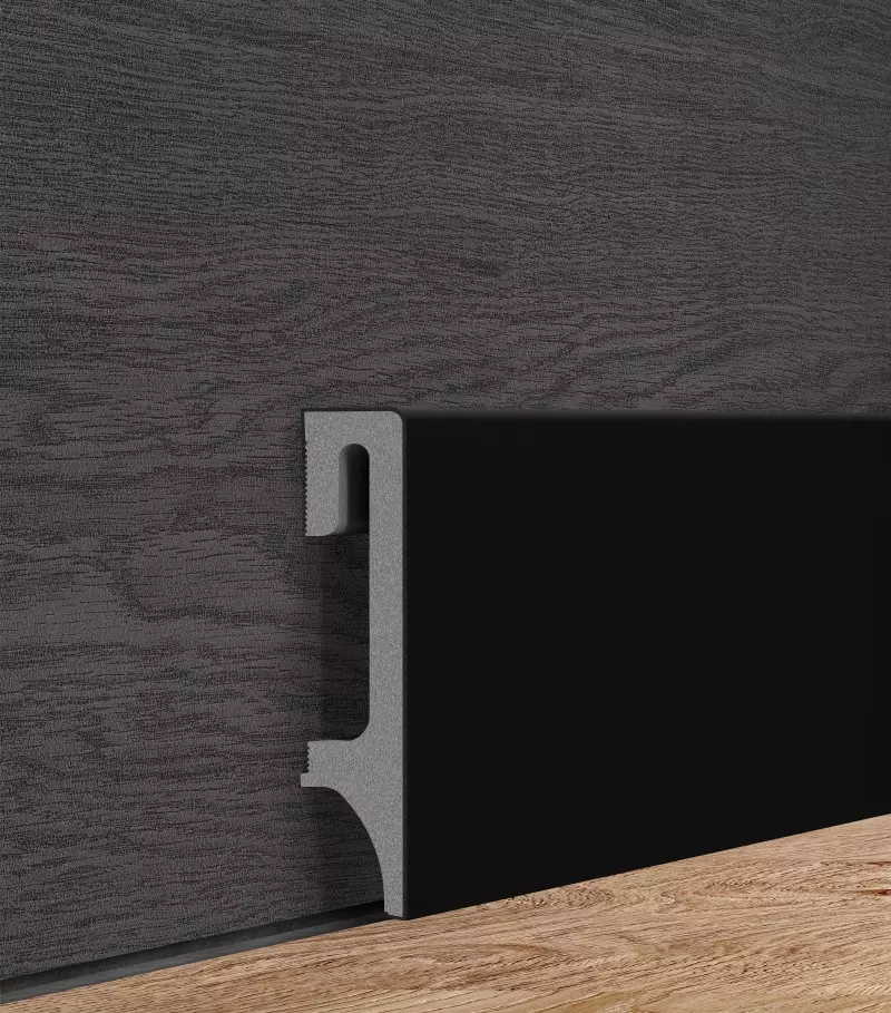 Skirting Espumo ESP206 - 80 mm black