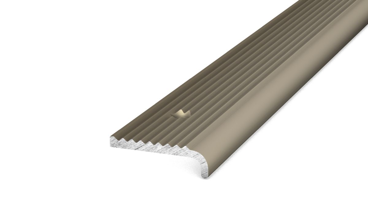 Prinz profilo paragradino 23 mm - N. 173 - Acciaio inox opaco - 250 cm