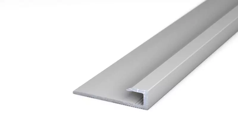 Alu-Abschlussprofil Nr. 212. 27 x 6,4 mm - Silber 270 cm