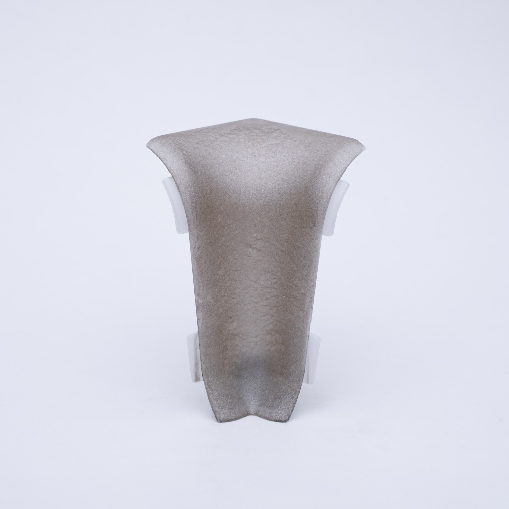 inner corner for metal skirting brushed stainless steel look