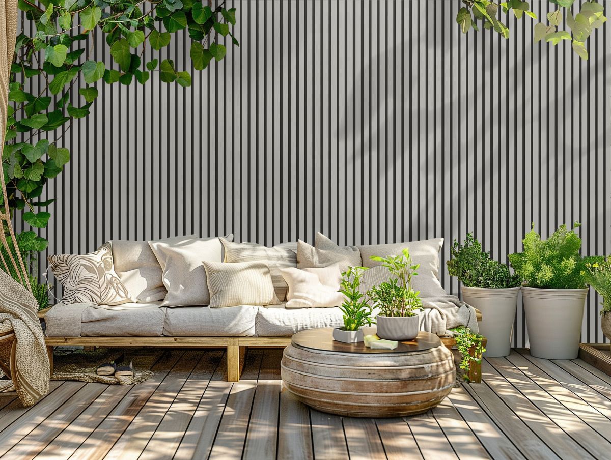 Muestra | Panel de pared para exteriores de WPC - Blanco