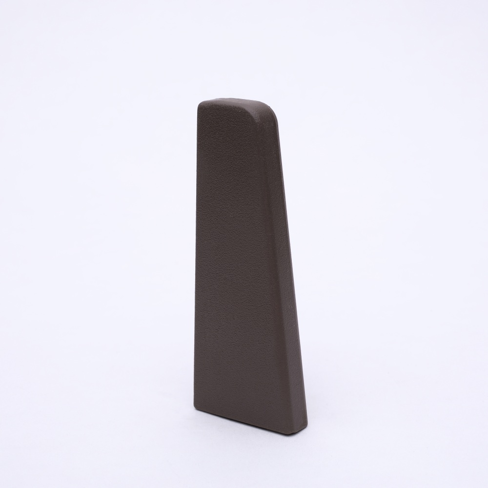 Embout gauche Gris / marron 60 mm
