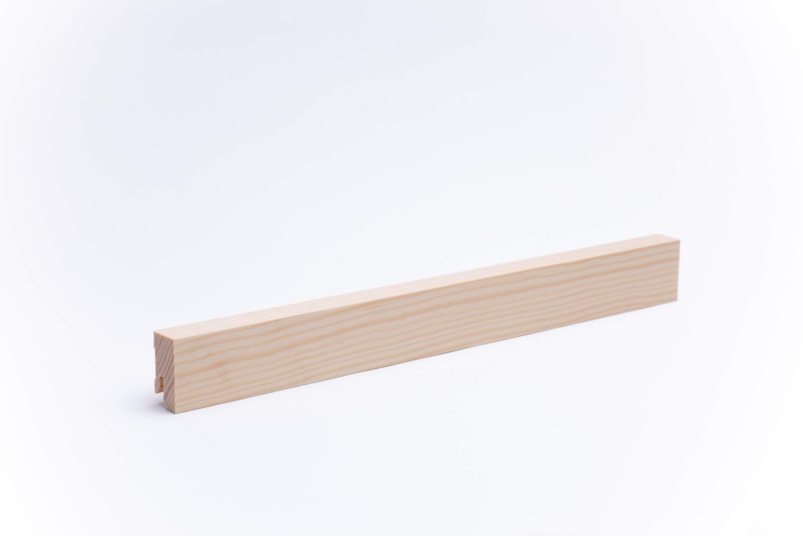 Rodapié de madera maciza cuadrangular 40 mm, pino aceitado