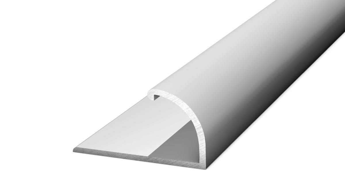 Prinz profilo di finitura 25 x 13,2 mm - N. 140 - Argento - 270 cm