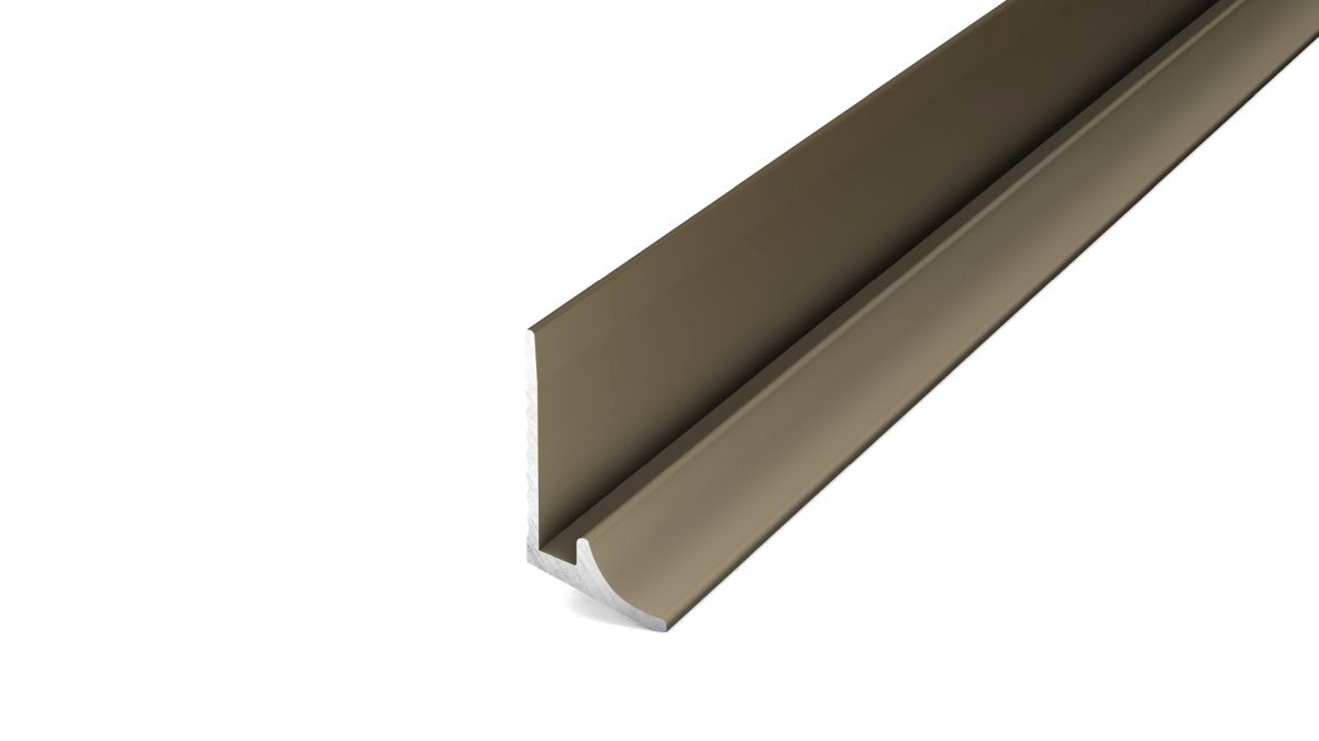 Aluminum Base Profile 11x22mm - Matt stainless steel