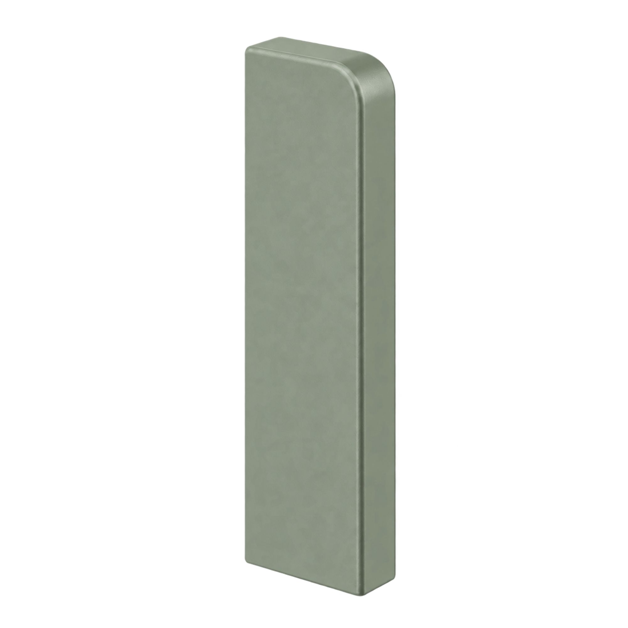 Embout gauche pour plinthe Pure-Flex 80 mm, vert sauge