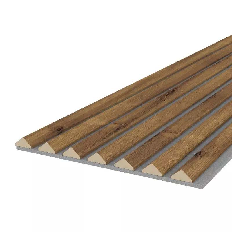 Sample K2 - rustic oak - acoustic felt grey