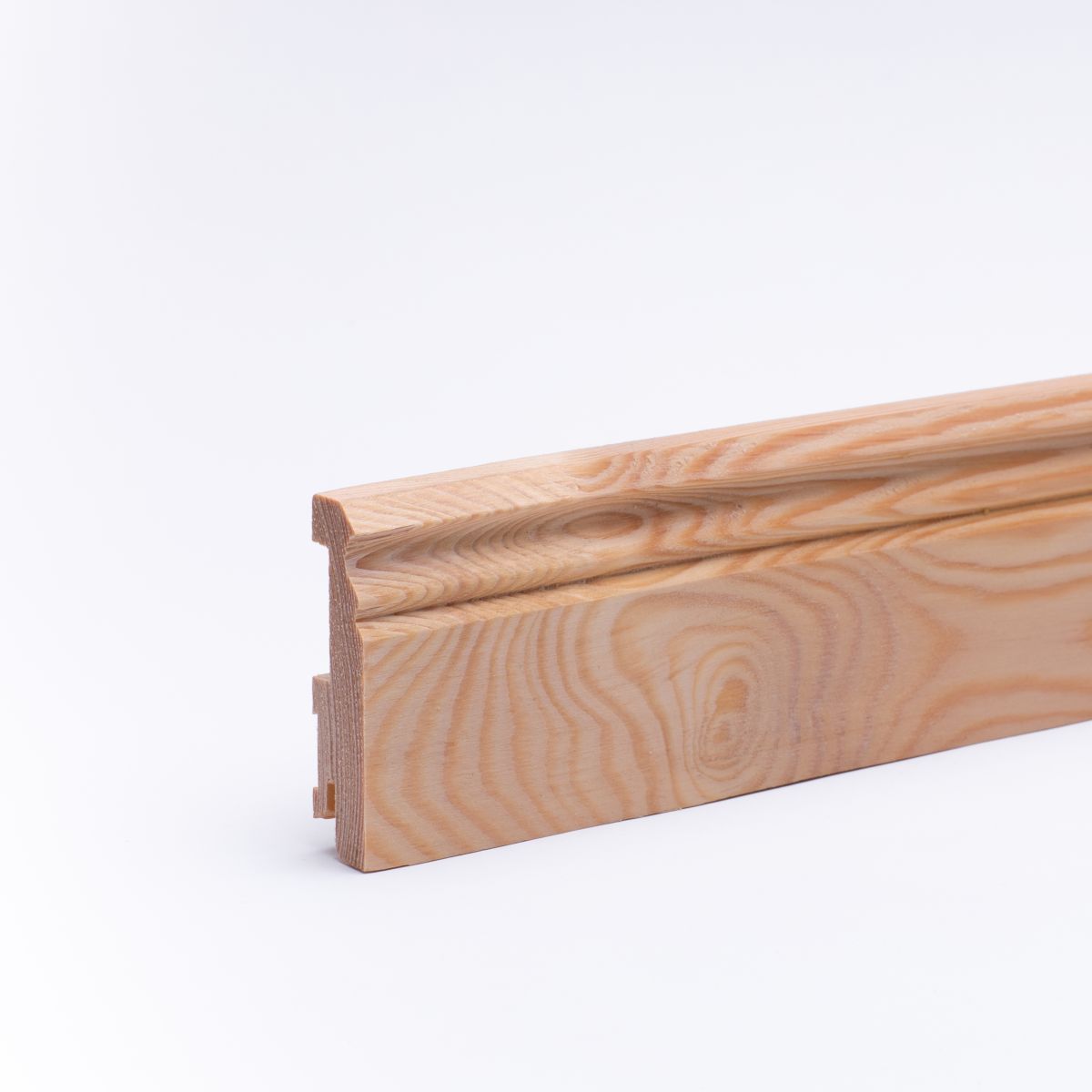 Plinthe en bois massif profil Berlin 90mm - pin huilé