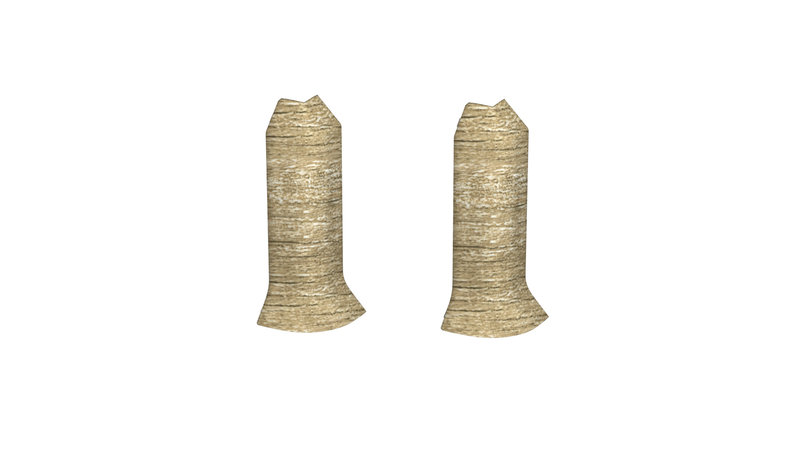 Prinz angoli esterni - Plastica. per hartschaum-battiscopa 60 mm. - N. 811 - Oak rusty